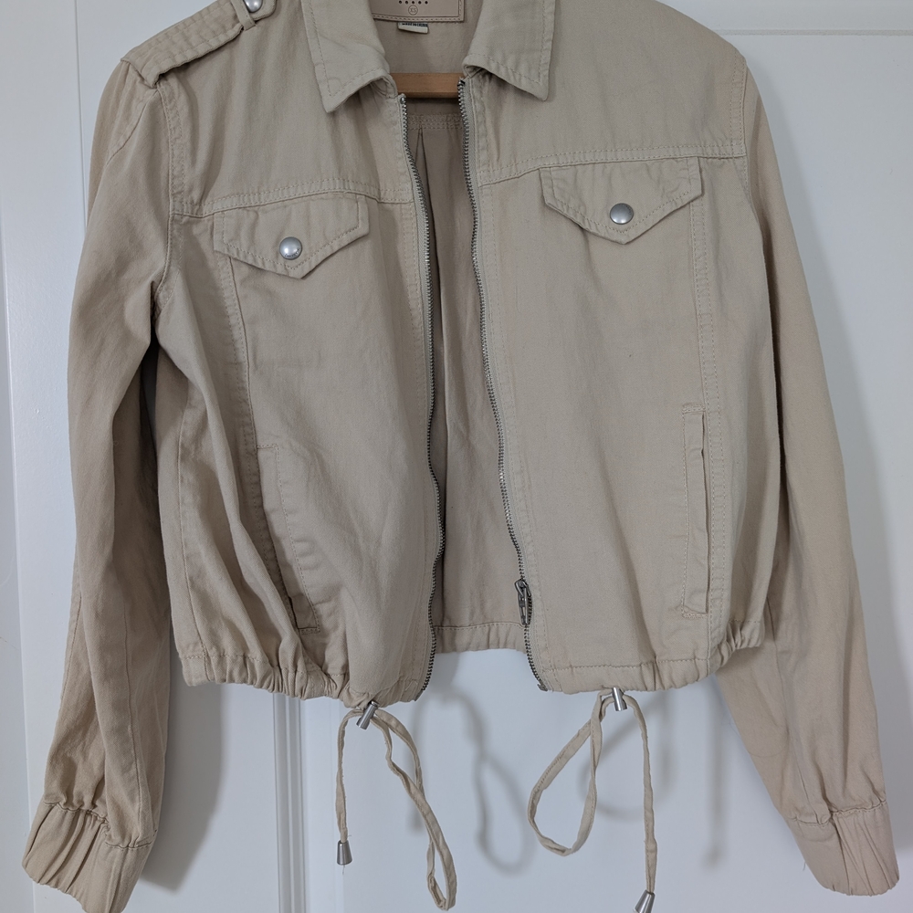 Blank NYC Light Tan Utility Jacket